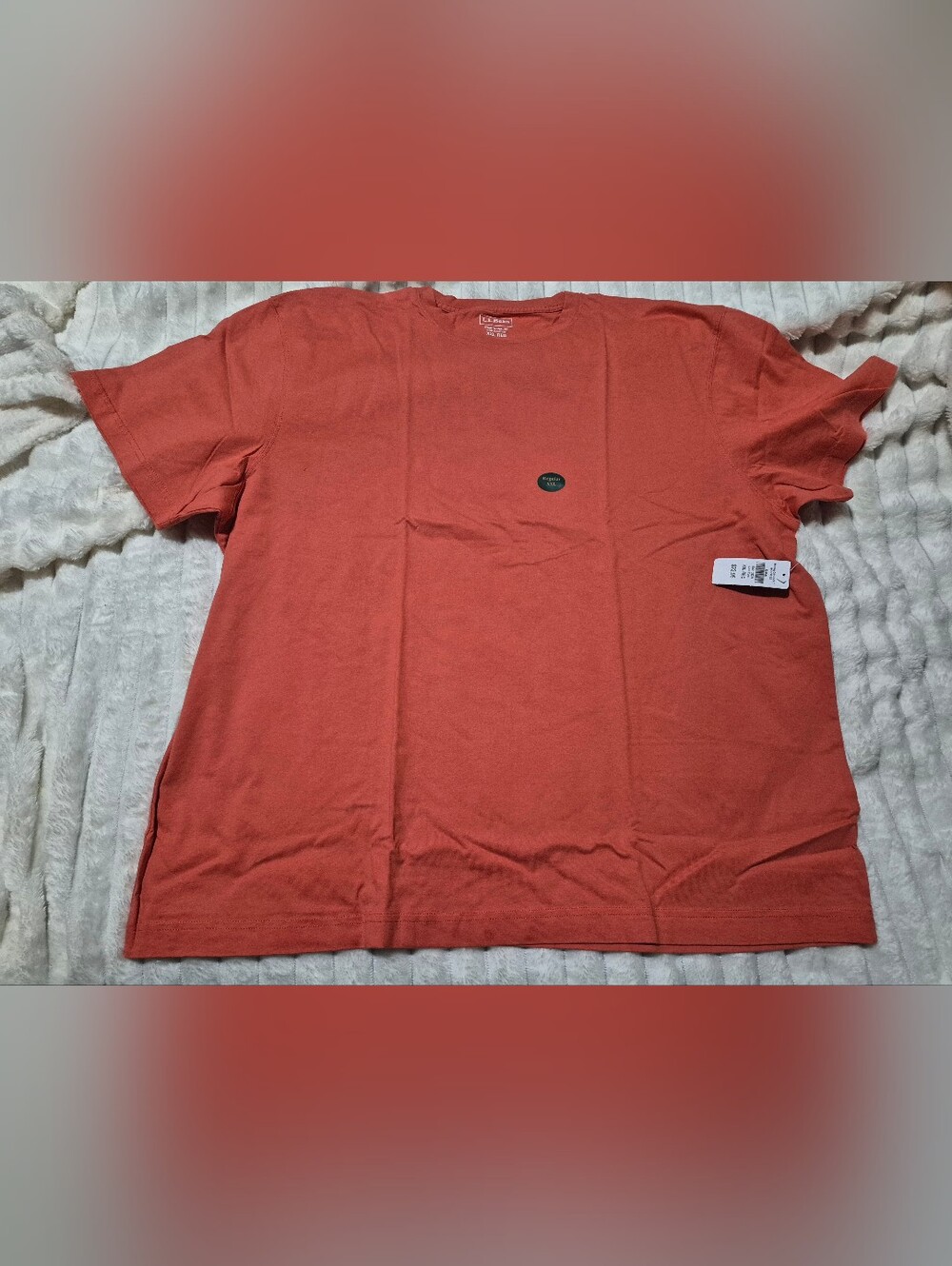 L.L. Bean XXL Crew Neck Tee Shirt Coral